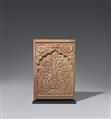 A Mughal pink sandstone architectural panel. Northern India, probably Agra. 18th century - image-1