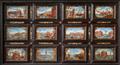 A rare cabinet with depictions of Mediterranean harbours
Italy, late 17th / 18th C. - image-2