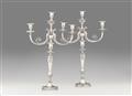 A pair of Neoclassical Berlin silver candelabra - image-1