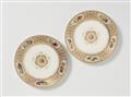 A pair of Sèvres porcelain plates from the dessert service for the Château de Trianon - image-1