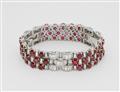 Art Déco-Armband mit Rubinen und Diamanten - image-1
