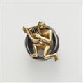 A German silver and 18k gold sculptural "Orpheus" ring. - image-1