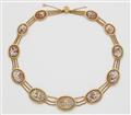A Neoclassical 18k gold and shell cameo necklace. - image-1
