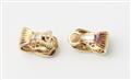 A pair of Monegasques 18k gold and diamond clip earrings. - image-2