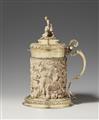 A museum-quality, silver gilt mounted ivory tankard - image-1