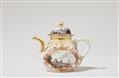 A Meissen porcelain teapot with two early landscape motifs - image-1