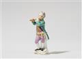 A Meissen porcelain figure of a boy with a flute - image-1