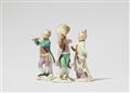 A Meissen porcelain figure of a boy with a dog and a flute - image-3