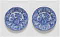 A pair of Delftware dishes with Wanli style decor - image-1