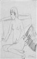 Ernst Ludwig Kirchner - Sitzender weiblicher Akt (Erna) - image-1