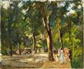 Max Liebermann - The Große Seestraße in Wannsee with Strollers - image-2