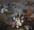 Antoine Monnoyer - STILL LIFE WITH FLOWERS AND FRUITS - image-1