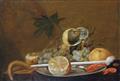 Cornelis Mahu - STILL LIFE WITH FRUITS, BOILED CRABS AND A PIPE - image-3