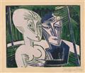 Conrad Felixmüller - People in a Forest (Couple in a Forest) - image-2