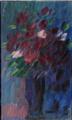 Alexej von Jawlensky - Großes Stilleben (Vase mit Rosenstrauss, Dunkelrote Blume) bzw. Bouquet à l'heure bleue - image-1