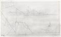 Lyonel Feininger - Frachtschiff und Segler. Rückseitig: Skizze eines Seestücks (Freighter and Yacht. Verso: Sketch of a Seascape) - image-2