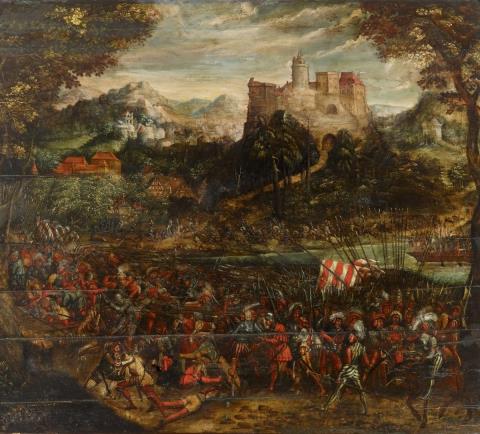  Master of the Würzburg Battle - BATTLE SCENE WITH LANDSQUENETS
