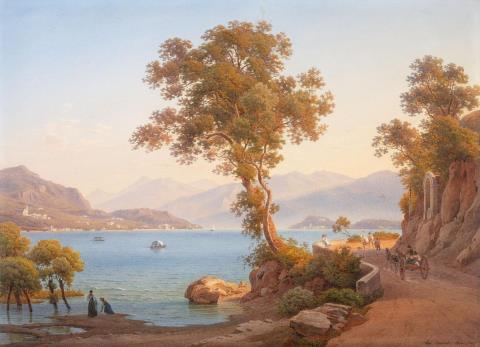 Salomon Corrodi - AT A NORTH ITALIAN LAKE