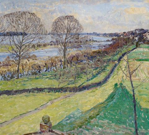Max Clarenbach - VIEW FROM THE HOUSE OF THE ARTIST ON THE LOWER RHINE