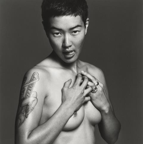 Michel Comte - Jenny Shimizu (from the series: Safer Sex)