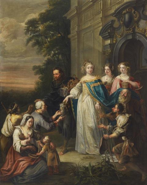 Erasmus Quellinus II - SAINT ELIZABETH OF THURINGIA GIVING ALMS