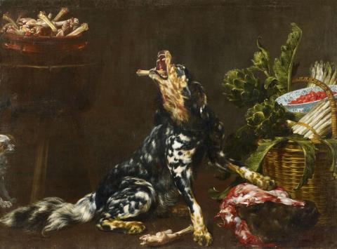 Paul de Vos - STILL LIFE WITH HUNTING DOG