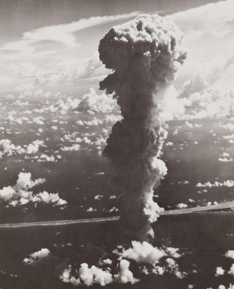 Joint Army Task Force One Photo - The cloud from the burst of the atomic bomb