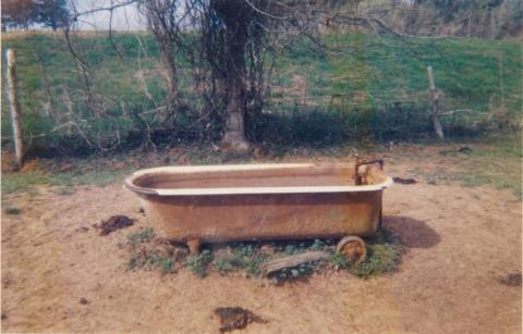 William Christenberry - Bathtub as Watering Trough, near Greensboro, Alabama