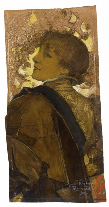 Louis Albert Besnard - Porträt Sarah Bernhardt