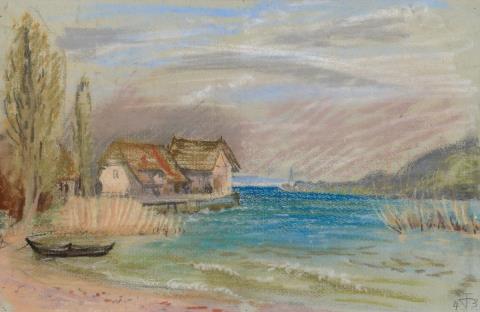 Otto Dix - Bodenseelandschaft, Bucht mit Häusern