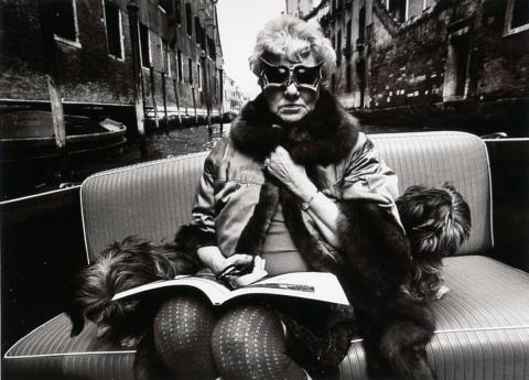 Stefan Moses - Peggy Guggenheim in Venedig