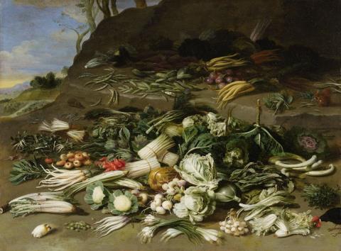 Jan van Kessel the Younger - STILL LIFE WITH VEGETABLES