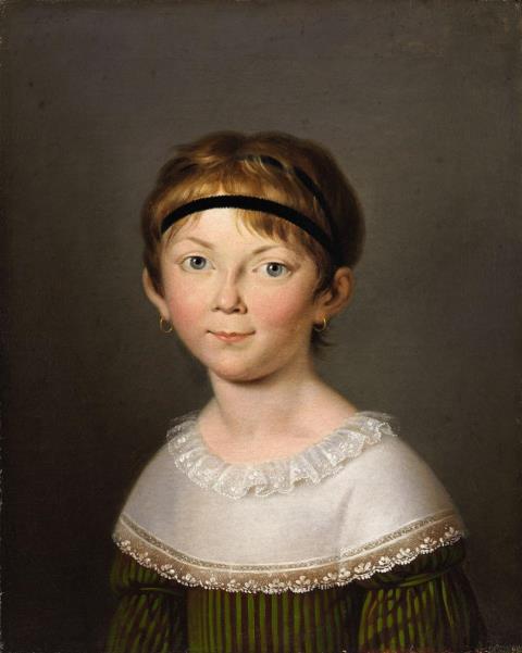  Austrian Artist - A PORTRAIT OF A GIRL