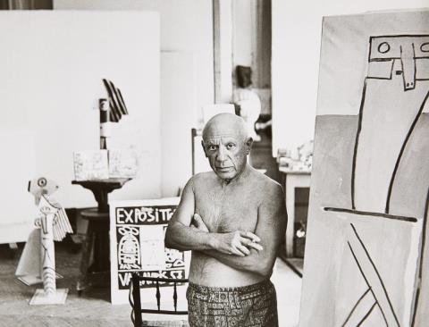André Villers - Picasso dans son atelier, Cannes