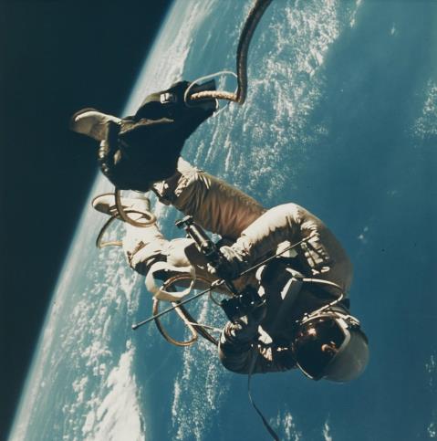 NASA - Edward H. White over the Gulf of Mexico, Gemini IV