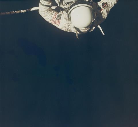 NASA - Edwin E. Aldrin, umbilical extravehicular activity, Gemini XII