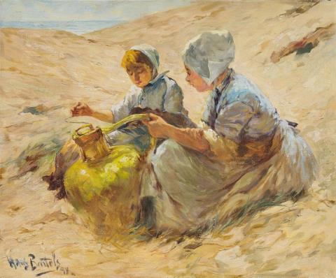 Hans von Bartels - Two Girls in the Sand Dunes