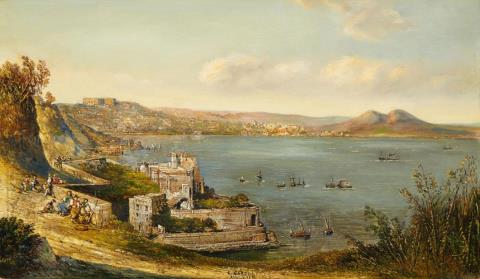 Consalvo Carelli - View from Pospillipo over the Gulf of Naples