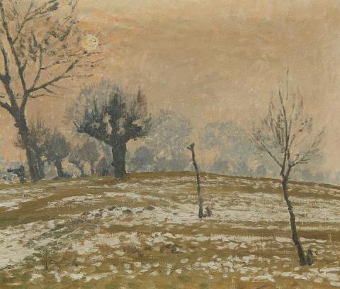 Max Clarenbach - A Winter's Morning near Wittlaer