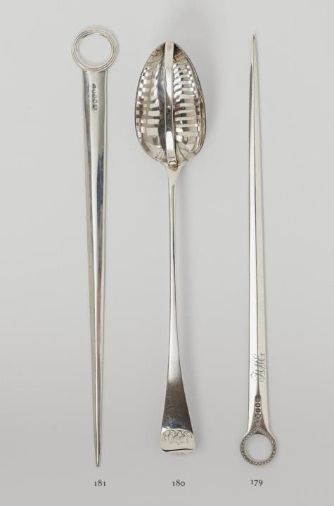 William Ellerby - A George III London silver spoon, monogrammed "RRV". Marks of William Ellerby, 1804.
