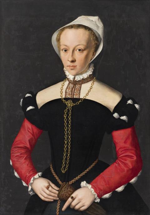 Flemish School circa 1530 - Portrait of a Young Lady