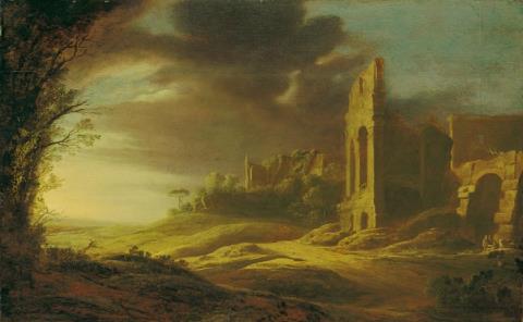Pieter Anthonisz. van Groenewegen - Landschaft mit römischen Ruinen