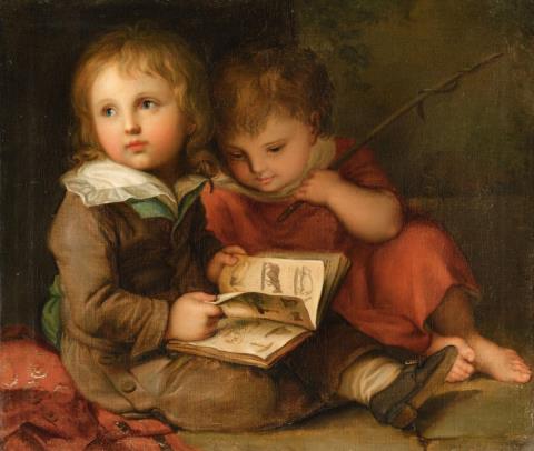 Christian Leberecht Vogel - The Painter's Children - Carl Christian and Friedrich Vogel