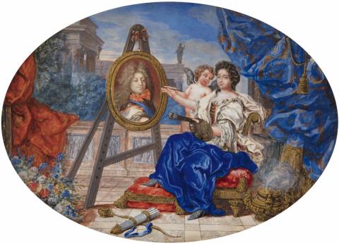 Joseph Werner - Allegorie zur Vermählung des Grand Dauphin Louis von Frankreich und der Prinzessin Maria Anna von Bayern