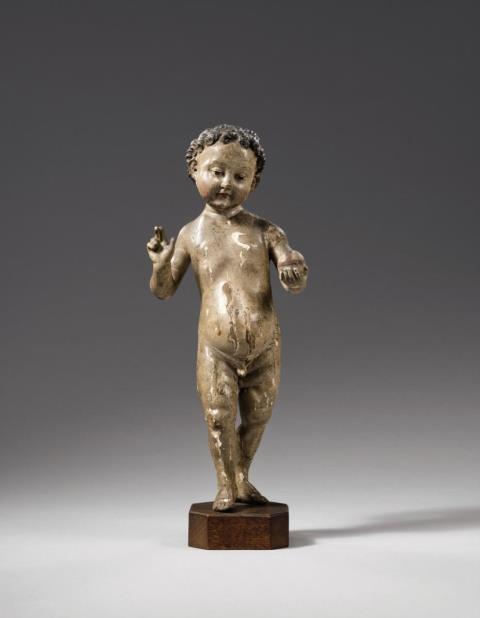  Bavaria or Tyrol - A probably Bavarian or Tyrolean figure of the Child blessing, early 16th century