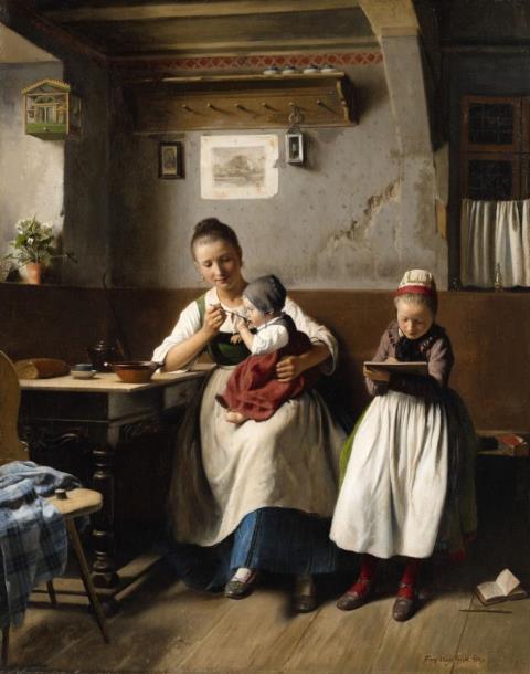 Franz Meyerheim - The Caring Mother