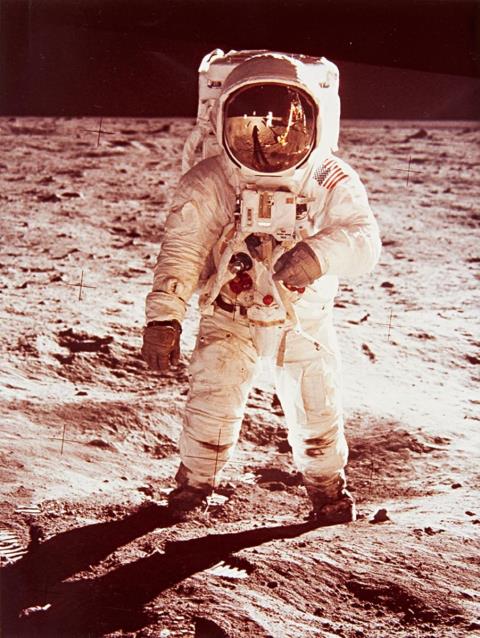 NASA - Astronaut Edwin E. Aldrin Jr. walks on the surface of the Moon, Apollo 11