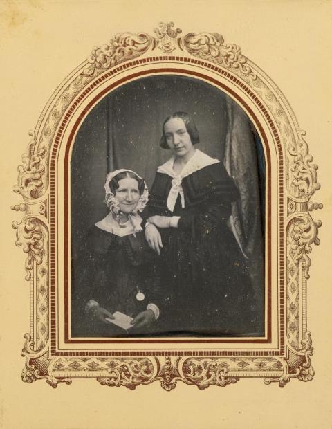 Carl Ferdinand Stelzner - Dorothea Margaretha Faulwasser (geb. Gravenhorst) und ihre Tochter Emilie