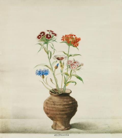 Josef Mangold - Blumen im Tonkrug