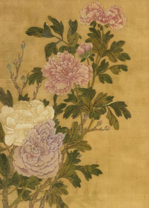  Unidentified painter - Flowers of the four seasons.